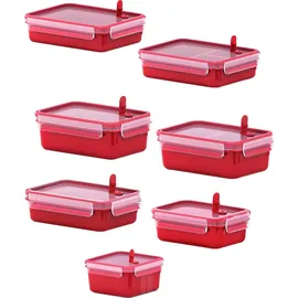 Emsa Mikrowellendose CLIP & MICRO rot 0,55 l, 1 St.