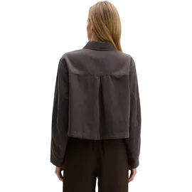 Marc O'Polo Oversized Hemdjacke aus Baumwoll-Lyocell-Leinen-Mix, Mittelbraun, 44,