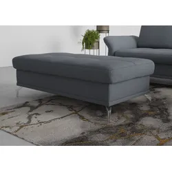 Polsterhocker INOSIGN "Palm Beach", blau (blaugrau), B:133cm H:47cm T:72cm, 100%Polyester, Hocker, passend zur Polsterserie "Palm Beach", B/T/H: 133/72/47