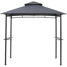 GRASEKAMP Grillpavillon BBQ 1,52 x 2,44 m grau