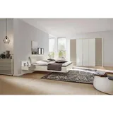 Musterring Schlafzimmer San Diego, Grau, Schlamm, Glas, Holzwerkstoff, 180x200 cm, Schlafzimmer, Schlafzimmer Komplett