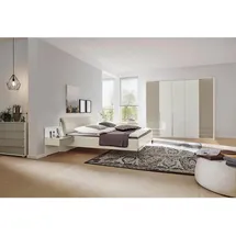 Musterring Schlafzimmer San Diego, Grau, Schlamm, Glas, Holzwerkstoff, 180x200 cm, Schlafzimmer, Schlafzimmer Komplett
