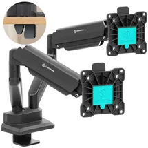 ONKRON G160-B Schwenkarm für 2 Monitore bis 32 Zoll Schwarz