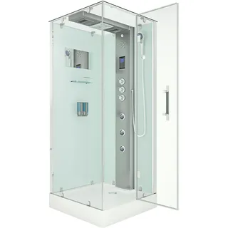 AcquaVapore Duschkabine Komplettdusche D38-00R1 Fertigdusche Dusche 80x80 cm