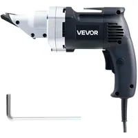 Vevor Elektrische Blechschere, 4,0 A kabelgebundene Metallschere mit 360°-Schwenkkopf, variable Drehzahl, kontinuierliches Schneiden, sauberer Schnitt für 1,22 mm verzinkten Stahl, 1 mm Edelstahl
