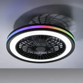 just light. Brandon Deckenventilator 36 cm Schwarz