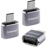 Intenso USB-A auf USB-C Adapter Grau