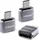 Intenso USB-A auf USB-C Adapter Grau