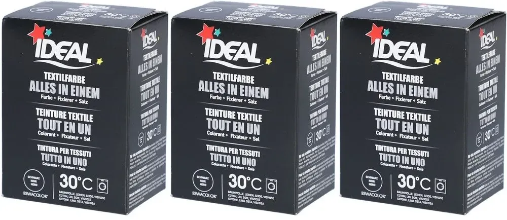 Ideal All-in-One-Textilfarbe Schwarz