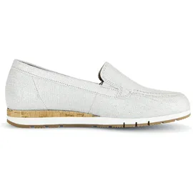 Gabor Slipper Schuhe hellgrau metallic 82.414.80 für Damen, gold, Größe 38 EU 5 UK