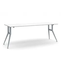 Konferenztisch, Besprechungstisch WIDE, weiß, Platte 200x80 cm
