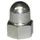 Fix Nippel Hutmutter HR 3/8 Zoll Silber