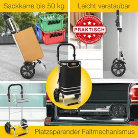 eloneo Einkaufstrolley schwarz