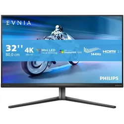 PHILIPS Gaming-Monitor "32M2N6800M", G (A-G), grau (anthrazit), Monitore