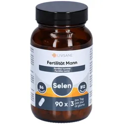 Livsane Fruchtbarkeit Mann - mit Selen, B6, B12 und DHA