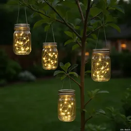 MARELIDA LED Solar Laterne Glas H: 13,0 cm 1 Stück transparent
