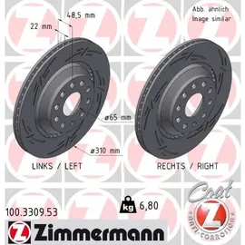 ZIMMERMANN Bremsscheibe BLACK Z 100.3309.53