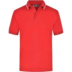 Poloshirt Tipping "JN034" - XL - red/white