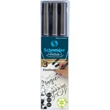 Schneider Pictus Fineliner-Set schwarz, 3 St.