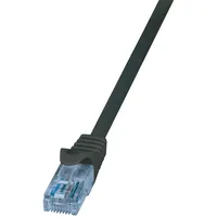 Logilink EconLine Patchkabel, Cat6a, U/UTP, RJ-45/RJ-45, 0.5m, schwarz (CP3023U)