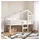 vidaXL Kinderbett Dach 198 x 97 x 113 cm Kiefer massiv weiß