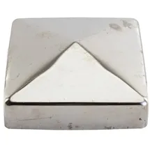 Trendline - Pfostenkappe Edelstahl 90 X 90mm Pyramide Pfostenabdeckung Zaunkappe