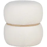 House Nordic Pouf Milford Polyester 38 x 41 x 38 cm Weiß
