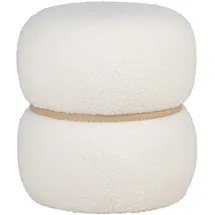 House Nordic Pouf Milford Polyester 38 x 41 x 38 cm Weiß