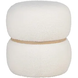 House Nordic Pouf Milford Polyester 38 x 41 x 38 cm Weiß