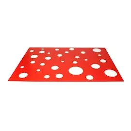 Mambocat 2er Set Tischset rot mit weißen Punkten 45 x 32 cm