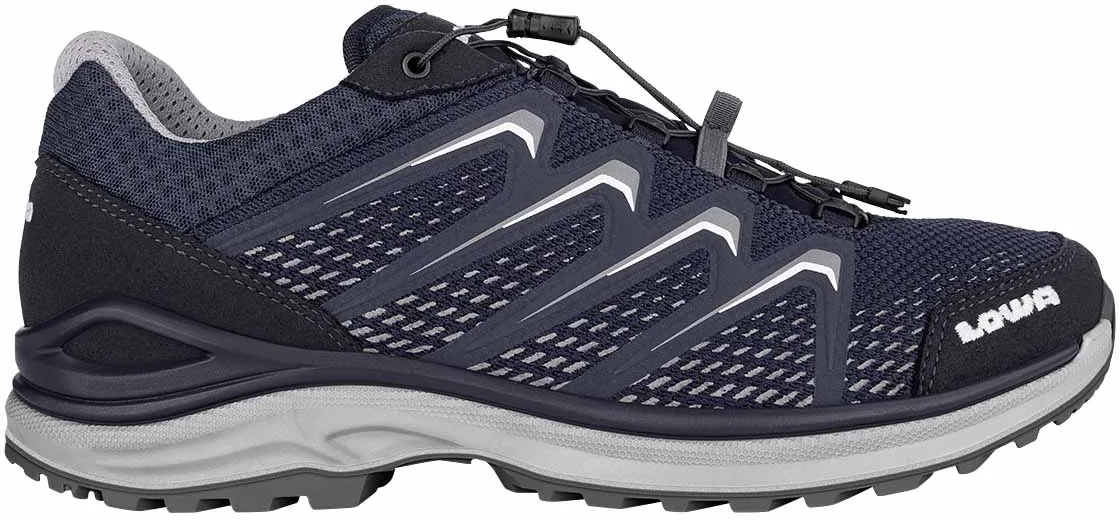 Lowa Wanderschuhe Maddox Low GTX (Multifunktion, wasserdicht) navyblau/silber Herren