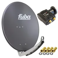 Fuba daa 780 Satellitenantenne Aluminium in Anthrazit HDTV 3D