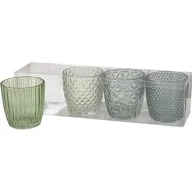 Boltze Teelichthalter Marilu Glas grün