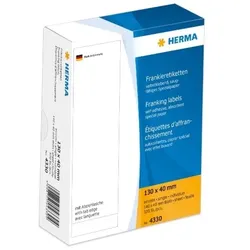 HERMA Frankier-Etiketten, 130 x 40 mm, einzeln, weiß