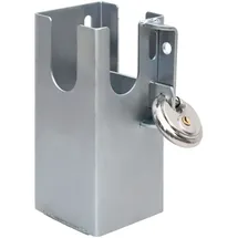 vidaXL Anhängersicherung Silbern 11x11x23,5 cm Stahl vidaXL