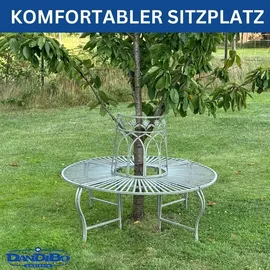 DanDiBo Ambiente Baumbank Ø 120 cm Grau
