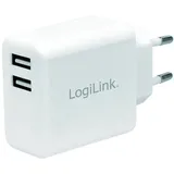 Logilink USB Steckdosenadapter 12 Watt weiß