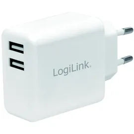 Logilink USB Steckdosenadapter 12 Watt weiß
