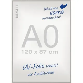 Maul Klapprahmen Standard silber 87,0 x 122,0 cm, 1 St.