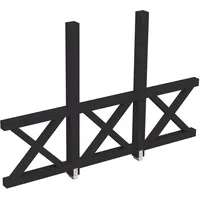 SKANHOLZ Skan Holz Andreaskreuz Seitenwände für freistehende Terrassenüberdachungen Leimholz