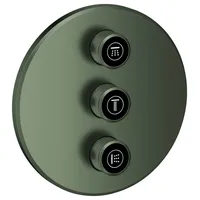 Grohe 3-fach Unterputzventil Grohtherm SmartControl 29122, Fertigmontageset für Rapido SmartBox, Wandrosette rund