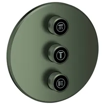 Grohe 3-fach Unterputzventil Grohtherm SmartControl 29122, Fertigmontageset für Rapido SmartBox, Wandrosette rund
