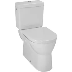 Flachspül-WC Kombination PRO 670x360x400 Abgang waagrecht oder senkrecht weiß