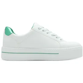 Jana Plateau-Sneaker Weiß/Grün 39