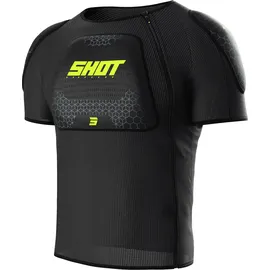 Shot Airlight kurzarm Protektorenjacke Schwarz/Gelb M