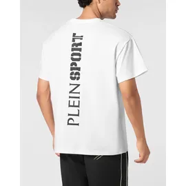 Plein Sport T-Shirt Rundhalsausschnitt Ss LOGO, Größe 5XL, weiß 01 | white