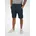 Chinoshorts Chino Shorts mit elastischen Bund grau L
