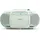 Medion E66476 Stereo Sound System (Boombox, CD-Player, MP3, Kassette, tragbarer Kassettenspieler für Kinder, UKW Radio, AUX, Kopfhörer, Netz & Batterie) grün