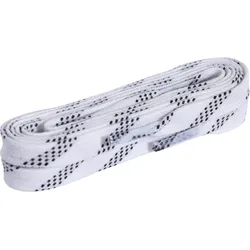 POWERSLIDE WAXED Schnürsenkel 2025 white/black stripes - 140