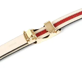 Anthoni Crown Damengürtel Leder schwarz 90